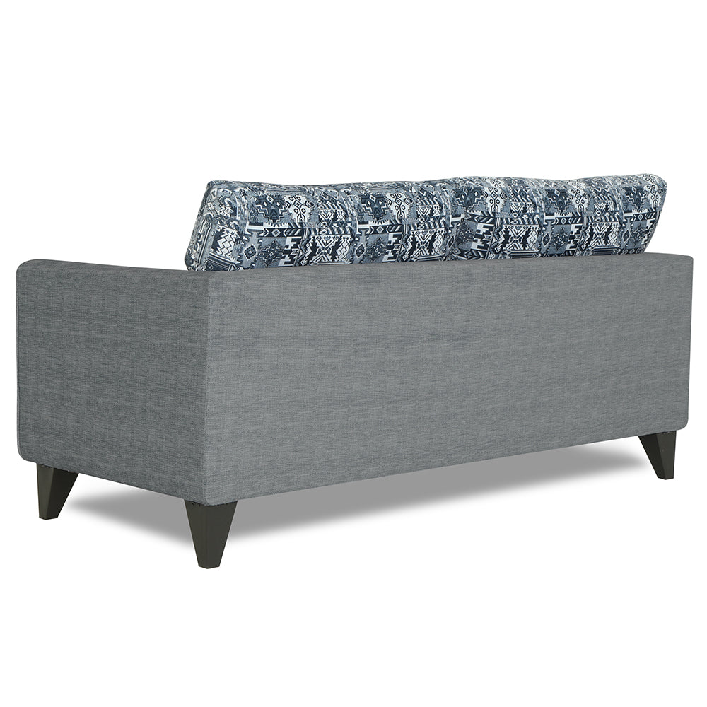 Adorn India Sheldon Crafty 3 Seater Sofa (Grey)