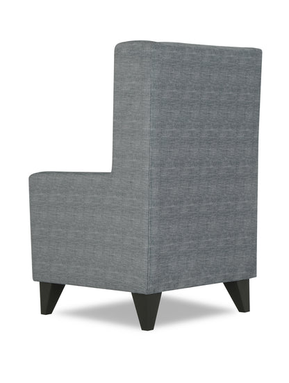 Adorn India Christopher 1 Seater Wing Chair Decent (Grey)