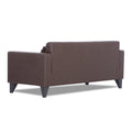 Adorn India Bladen Leatherette 3 Seater Sofa (Brown)