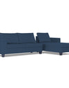 Adorn India Alexia Plus Decent L Shape 6 Seater Sofa Set (Right Hand Side) (Blue)