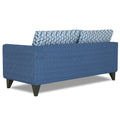 Adorn India Tornado Bricks 3 Seater Sofa (Blue)