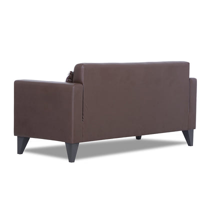 Adorn India Bladen Leatherette 2 Seater Sofa (Brown)