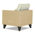 Adorn India Lawson Stripes 1 Seater Sofa (Beige)