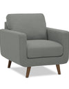 Adorn India Damian 3+2+1 6 Seater Sofa Set (Grey)