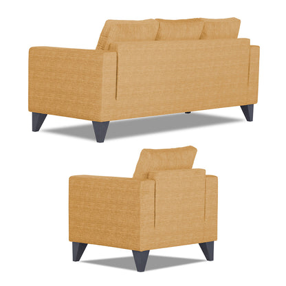 Adorn India Straight Line Plus Decent 3+1+1 5 Seater Sofa Set (Beige)
