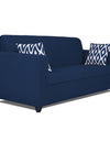 Adorn India Rio Highback 3 Seater Sofa (Blue)