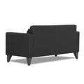 Adorn India Bladen Leatherette 2 Seater Sofa (Black)