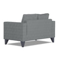 Adorn India Hallton Plain 2 Seater Sofa (Grey) (3 Year Warranty)