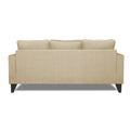 Adorn India Hallton L Shape 4 Seater Sofa Set Digital Print (Beige) (3 Year Warranty)