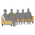 Adorn India Bryson L Shape 6 Seater Sofa Set Plain (Left Hand Side) (Beige) (3 Year Warranty)