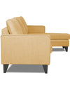 Adorn India Chandler L Shape 4 Seater Sofa Set Plain (Right Hand Side) (Beige)