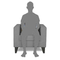 Adorn India Bladen 1 Seater Sofa (Grey)