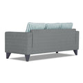 Adorn India Straight Line Plus Stripes 3 Seater Sofa (Grey) (3 Year Warranty)