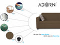Rio Highback 3+2 5 Seater Sofa Set (Brown)