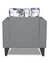 Adorn India Hallton Digitel Print 1 Seater Sofa (Grey)