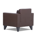 Adorn India Bladen Leatherette 1 Seater Sofa (Brown)