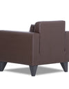 Adorn India Bladen Leatherette 1 Seater Sofa (Brown)