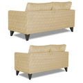 Enzo Decent 3+2 5 Seater Sofa Set with Centre Table (Beige)