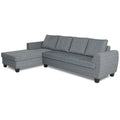 Raiden Decent Premium L Shape 6 Seater Sofa Set with Center Table (Left Hand Side) (Grey)