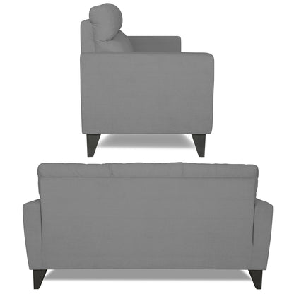 Adorn India Cardello 3-2-1 Six Seater Sofa Set (Grey)