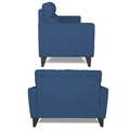 Adorn India Cardello 2 Seater Sofa (Blue) (3 Year Warranty)