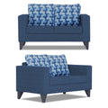 Straight line Plus Bricks 3+2 5 Seater Sofa Set (Blue)