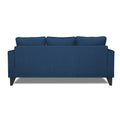 Adorn India Hallton L Shape 4 Seater Sofa Set Digital Print (Blue)(3 Year Warranty)