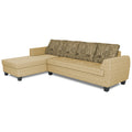 Raiden Crafty L Shape 6 Seater Sofa Set with Center Table (Left Hand Side) (Beige)