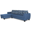 Raiden Crafty L Shape 6 Seater Sofa Set with Center Table (Left Hand Side) (Blue)