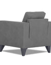 Adorn India Straight line Plus Premium Leatherette Suede 1 Seater Sofa (Grey)