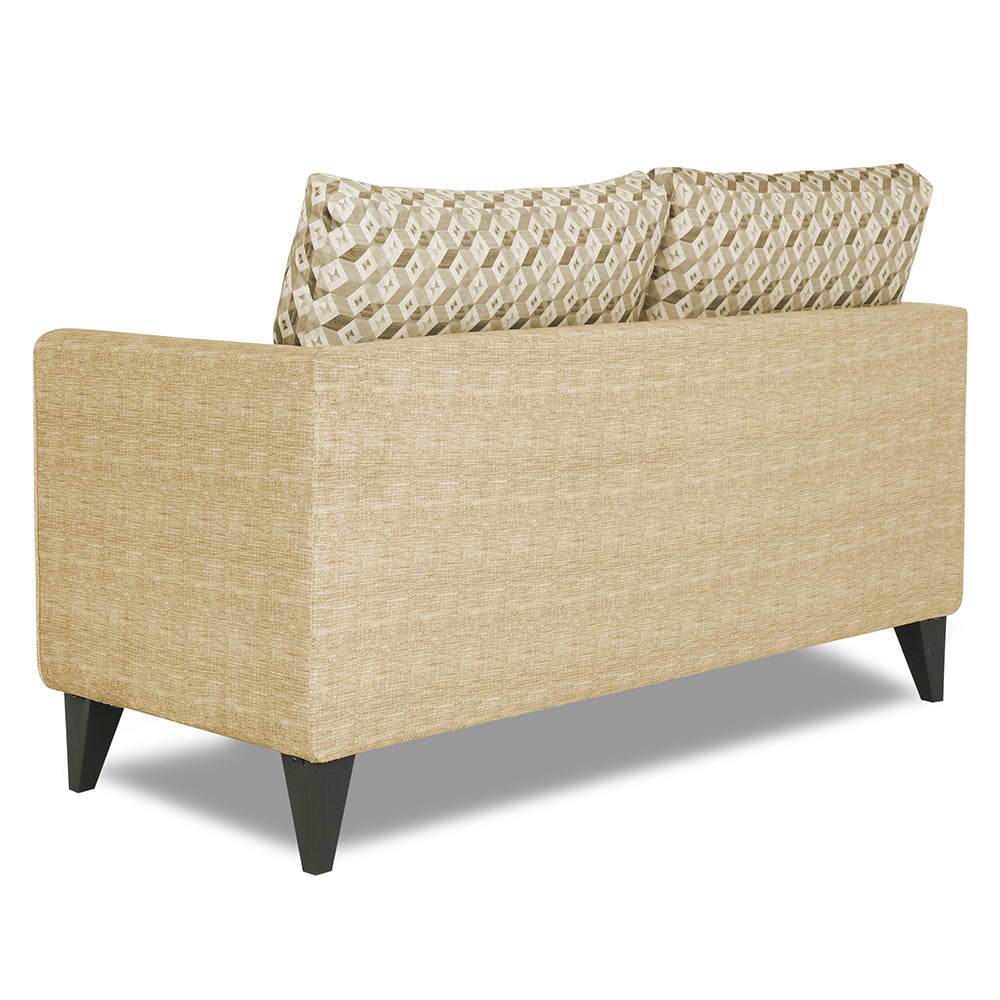 Adorn India Tornado Bricks (3 Years Warranty) 2 Seater Sofa (Beige) Mo