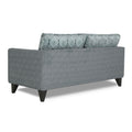 Adorn India Cortina Damask 3 Seater Sofa (Grey)