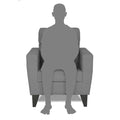Adorn India Cardello 1 Seater Sofa (Grey) (3 Year Warranty)