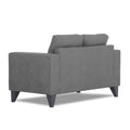Adorn India Straight line Plus Premium Leatherette Suede 2 Seater Sofa (Grey) (3 Year Warranty)