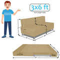Adorn India Easy Alyn Plus Decent 2 Seater Sofa Cum Bed (3x6) (Beige) (1 Year Warranty)
