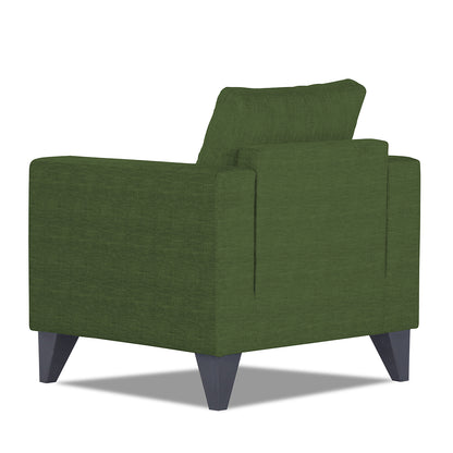 Adorn India Hallton Tufted 1 Seater Sofa Set (Green)