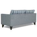 Adorn India Lawson Stripes 3 Seater Sofa (Grey)