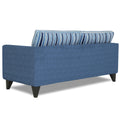 Adorn India Lawson Stripes 3 Seater Sofa (Blue)