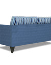 Adorn India Lawson Stripes 3 Seater Sofa (Blue) Modern