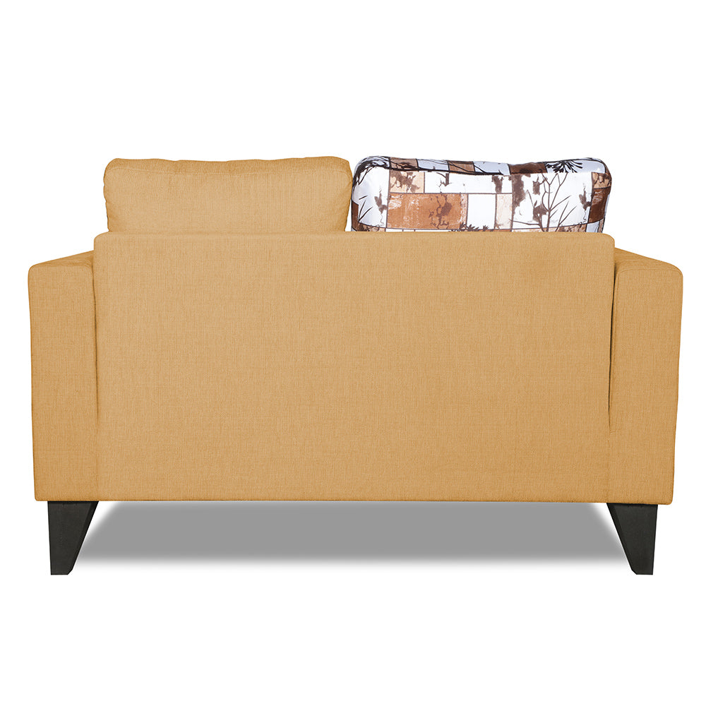 Adorn India Hallton Digitel Print 2 Seater Sofa (Beige)