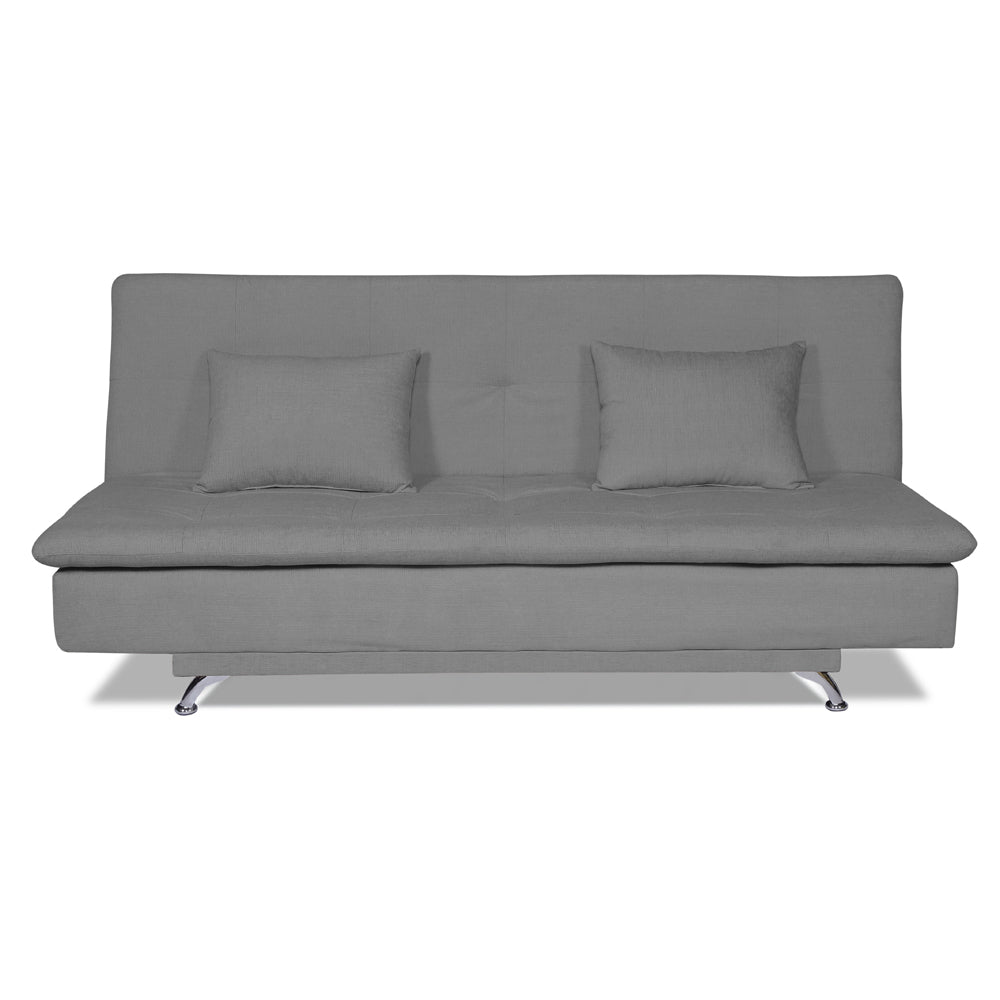 Adorn India Aspen three seater sofa cum bed (Grey)