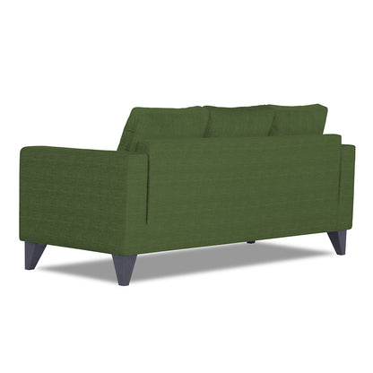 Adorn India Hallton Tufted 3 Seater Sofa Set (Green)