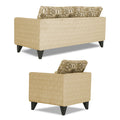 Sheldon Craftys 3+1+1 5 Seater Sofa Set with Centre Table (Beige)