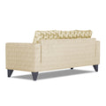 Adorn India Straight line Plus Bricks 3 Seater Sofa (Beige) (3 Year Warranty)