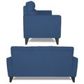 Adorn India Cardello 3-2-1 Six Seater Sofa Set (Blue) (3 Year Warranty)