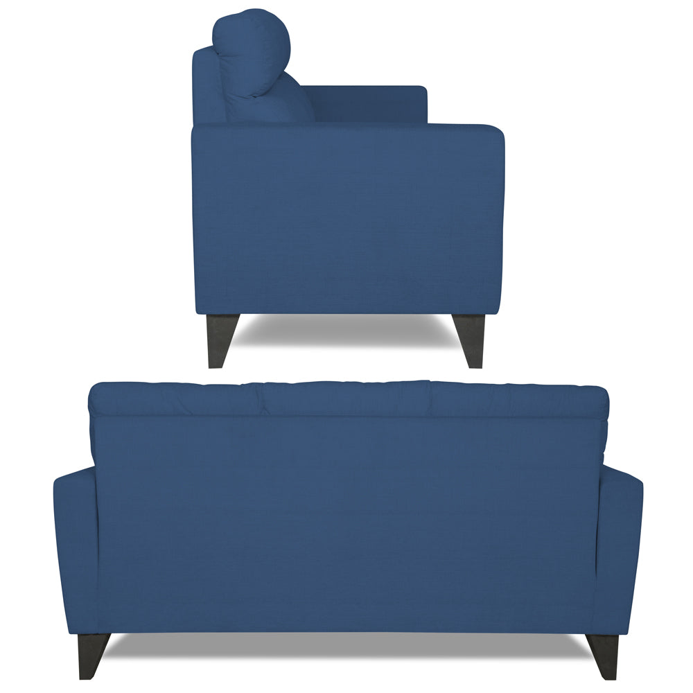 Adorn India Cardello 3-2-1 Six Seater Sofa Set (Blue)