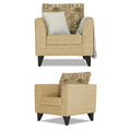 Sheldon Crafty 3+2+1 6 Seater Sofa Set with Centre Table (Beige)