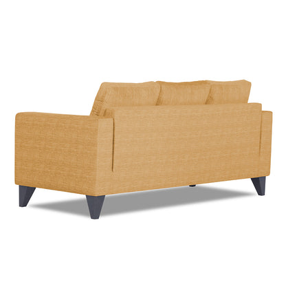Adorn India Straight Line Plus Decent 3 Seater Sofa (Beige)