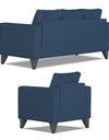 Adorn India Hallton Plain 3-1-1 Five Seater Sofa Set (Blue)