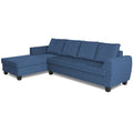 Raiden Decent Premium L Shape 6 Seater Sofa Set with Center Table (Left Hand Side) (Blue)